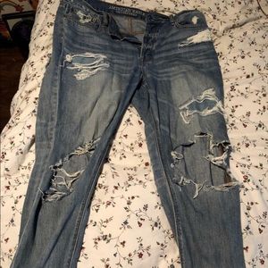 High Waisted Ripped Jeans